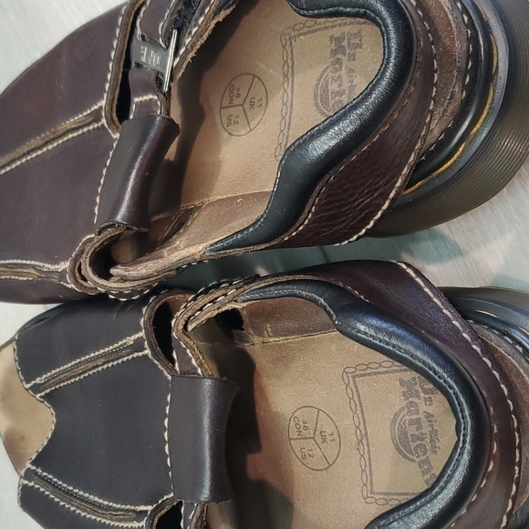 VintageDr.Martens Mens 9064 Y2K Leather Chunky Tractor Platform shoes Sandals - Picture 14 of 15